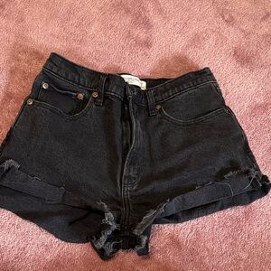 Abercrombie & Fitch Black Jean Shorts